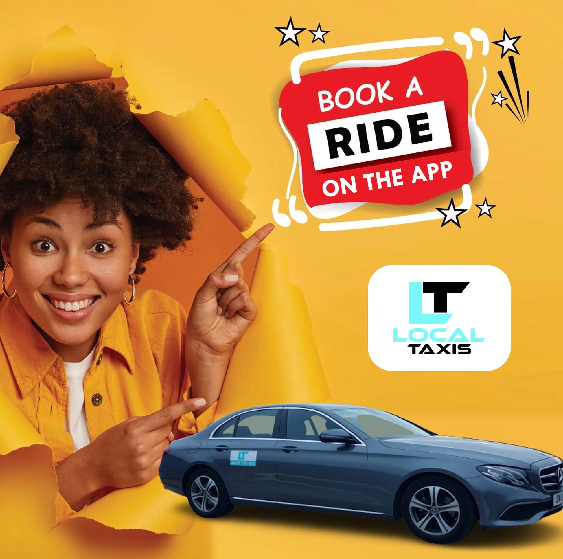 Book a ride on the app - Local Taxis Hexham